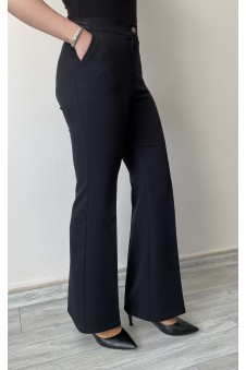  Modiva İspanyol Paça Pantolon Siyah