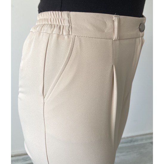 Modiva Duble paça pantolon Bej