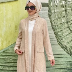 Hüma Sultan Keten Ceket 