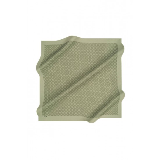   Aker Elegance Monogram Eşarp Haki-934